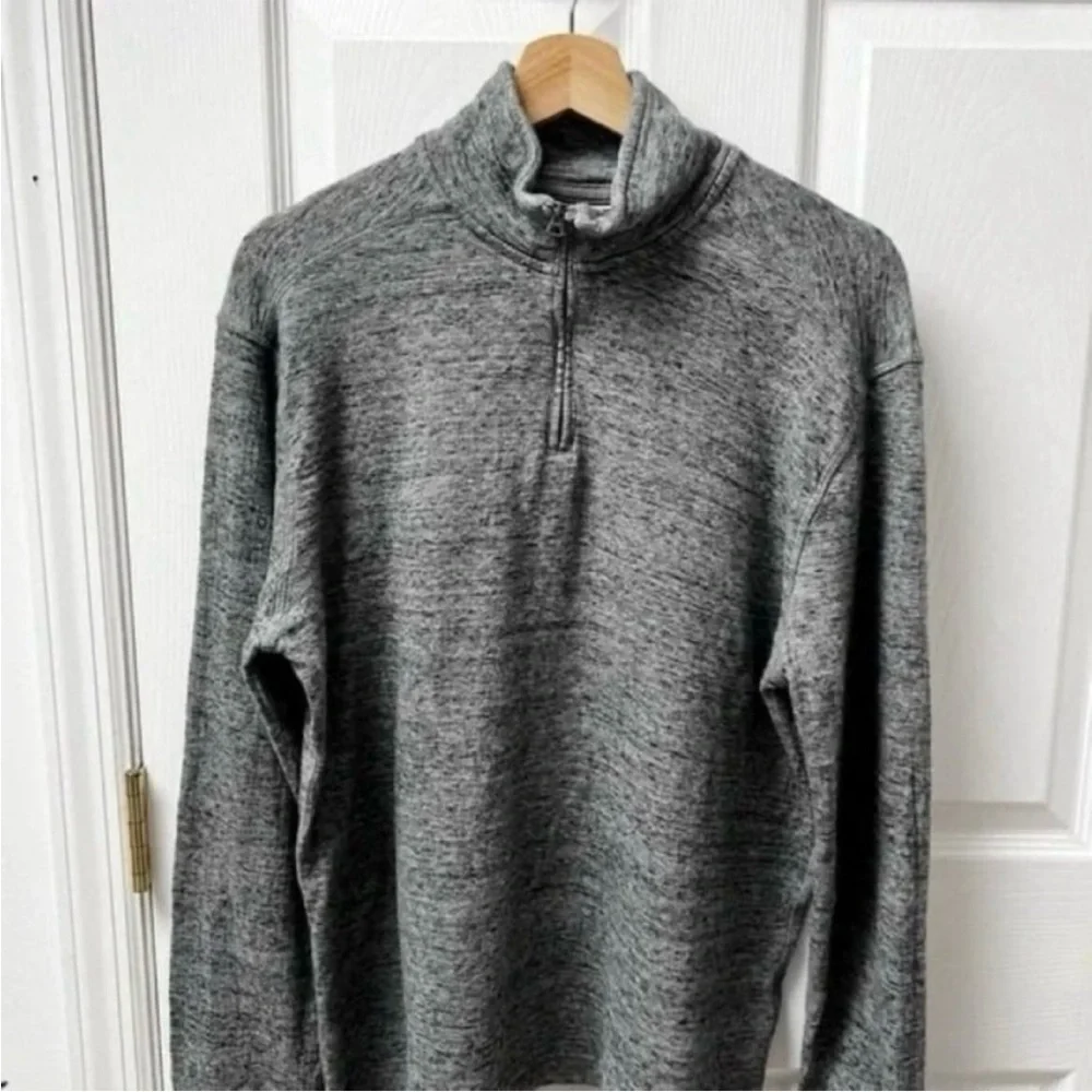 J. Crew Double-knit Half-zip Pullover in Gray